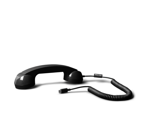 Native Union Schwar Black POP Phone – USB-C Retro Telefonhörer für Smartphone, Laptop & Table